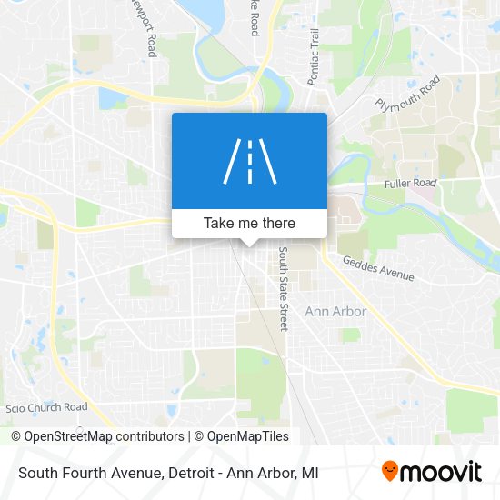 South Fourth Avenue map