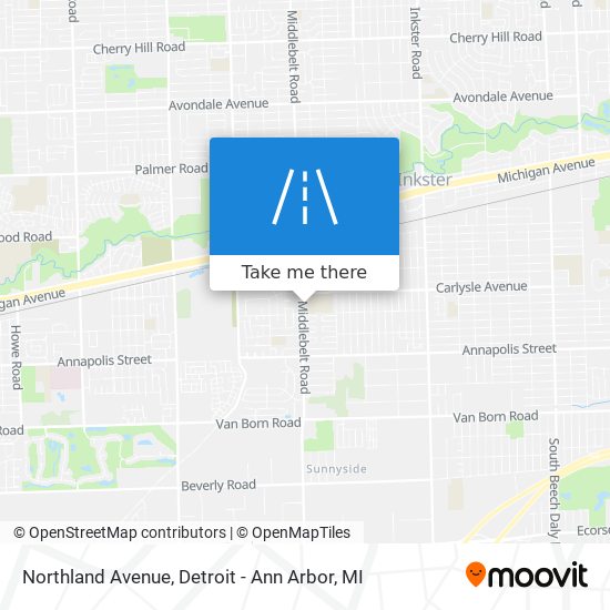 Northland Avenue map