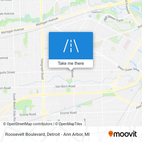 Roosevelt Boulevard map