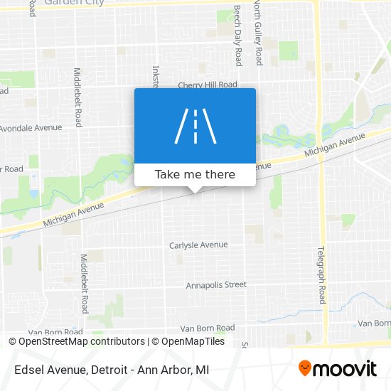 Edsel Avenue map