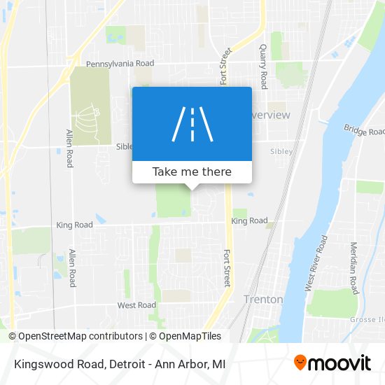 Kingswood Road map