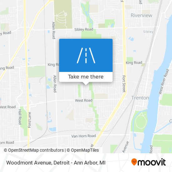 Woodmont Avenue map