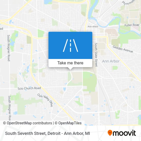 Mapa de South Seventh Street