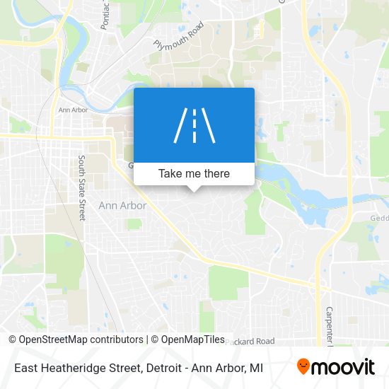 East Heatheridge Street map