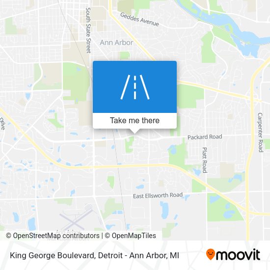 Mapa de King George Boulevard