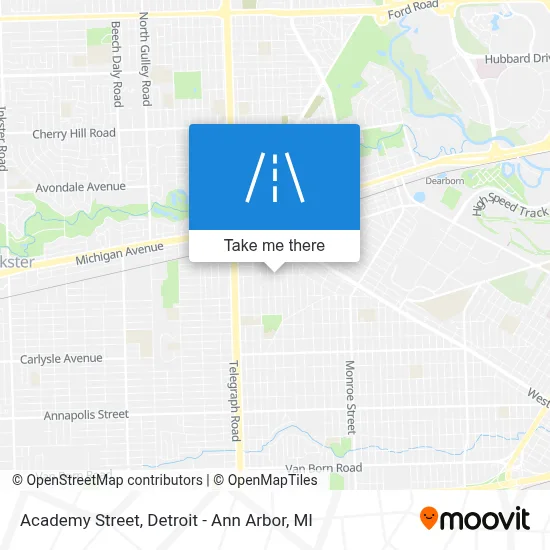 Academy Street map