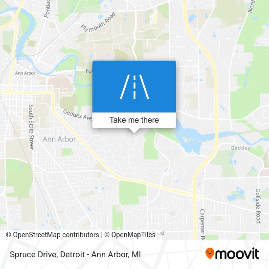 Mapa de Spruce Drive