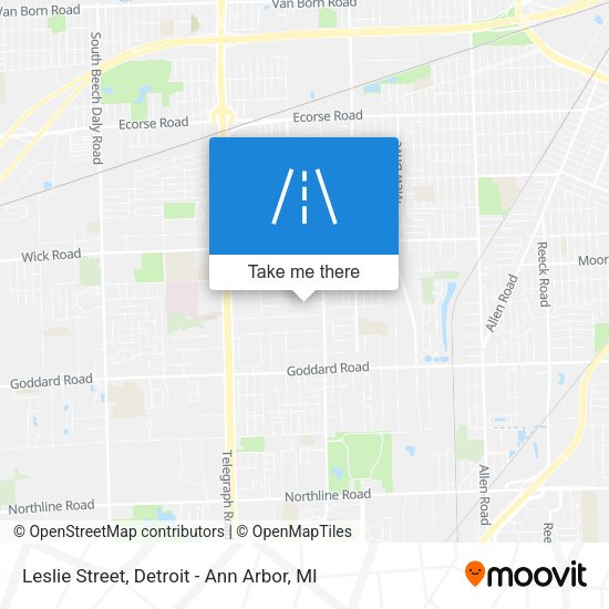 Mapa de Leslie Street