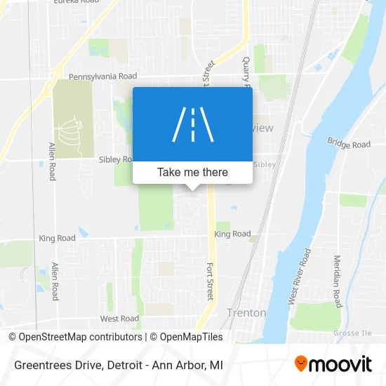 Greentrees Drive map