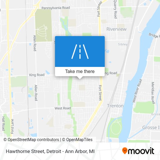 Mapa de Hawthorne Street