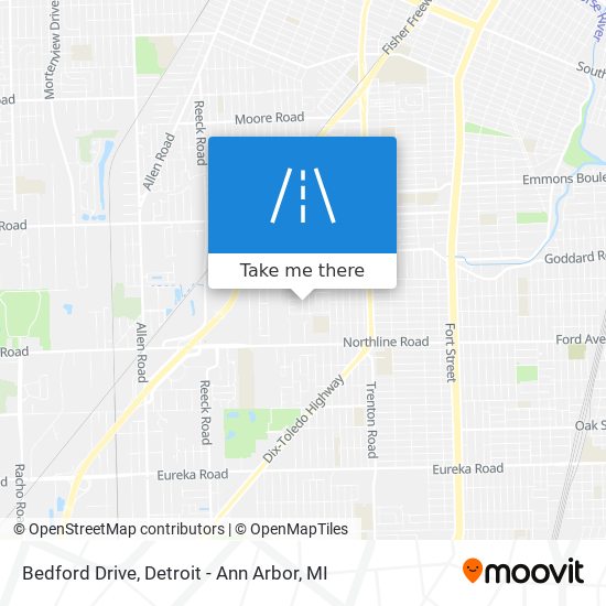 Bedford Drive map