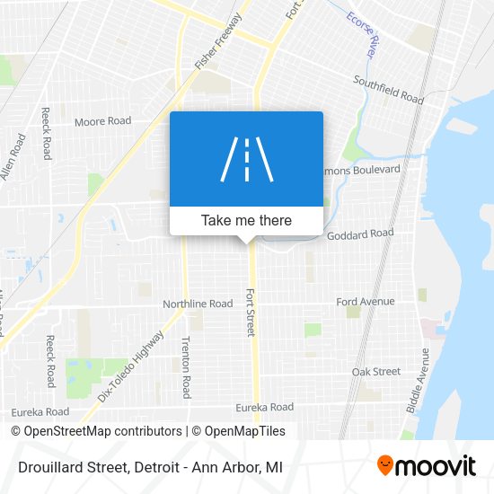 Mapa de Drouillard Street