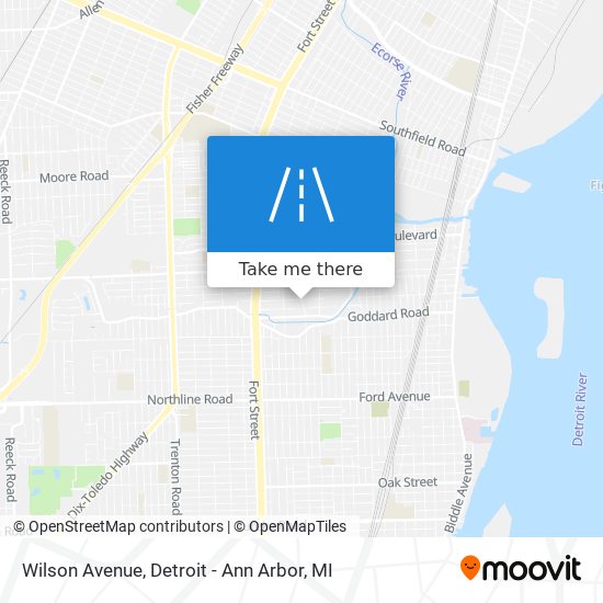 Mapa de Wilson Avenue