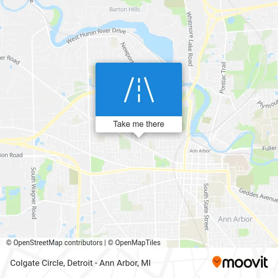 Colgate Circle map