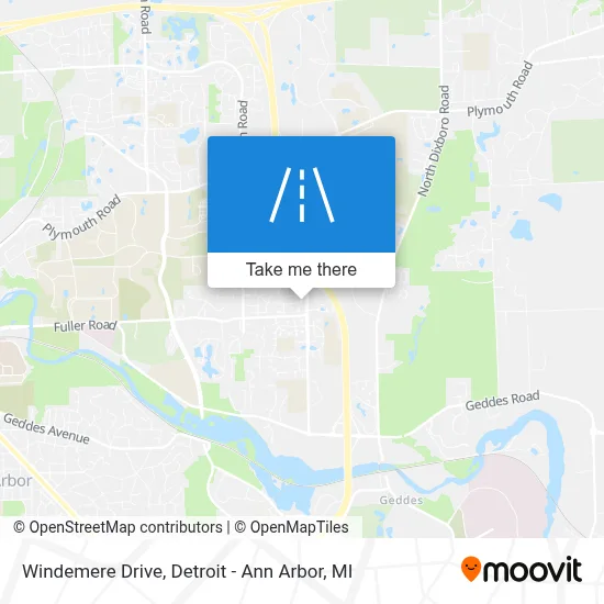Windemere Drive map