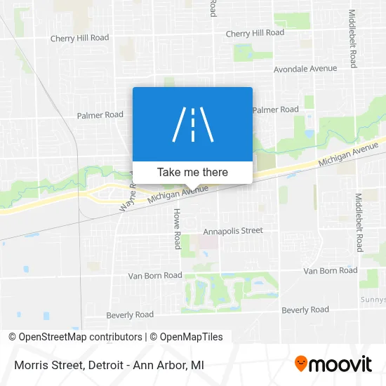 Morris Street map