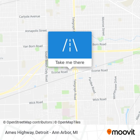 Mapa de Ames Highway
