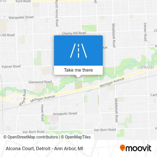 Alcona Court map