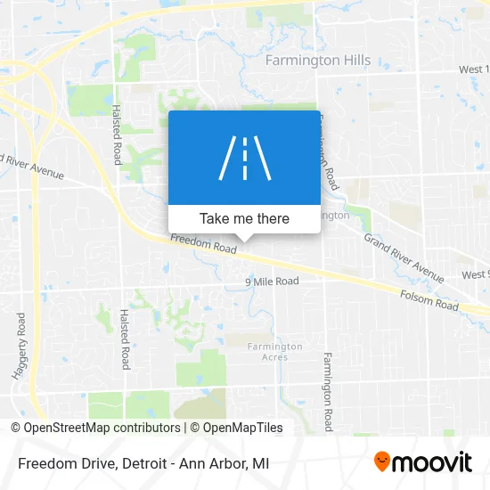 Freedom Drive map