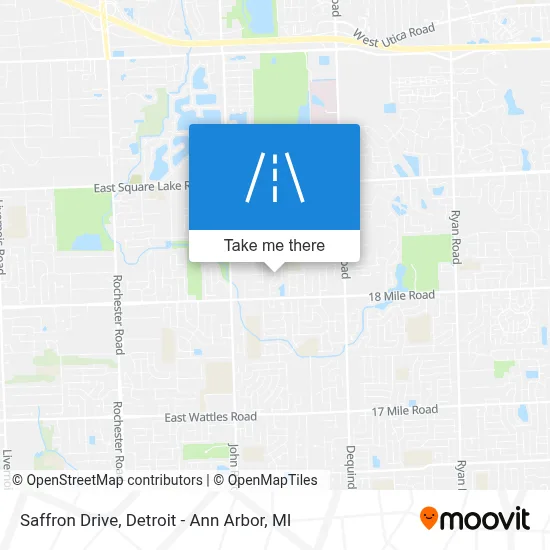 Saffron Drive map