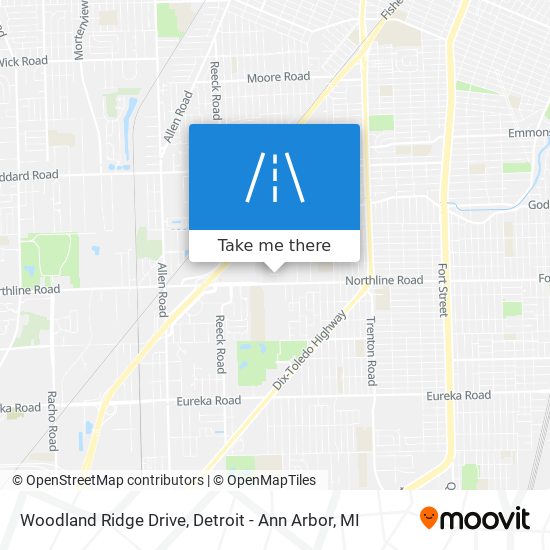 Woodland Ridge Drive map