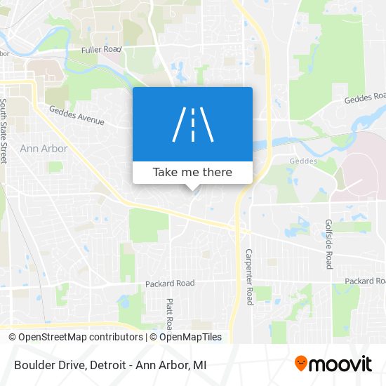 Boulder Drive map