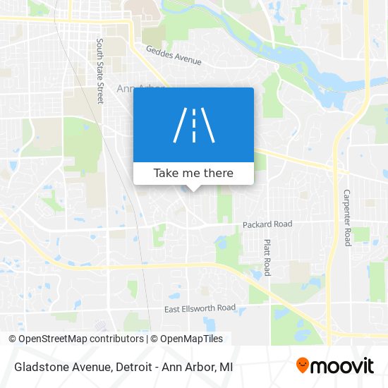 Mapa de Gladstone Avenue