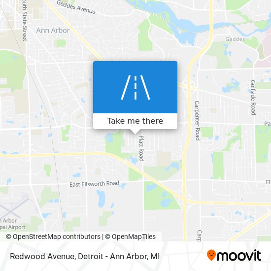 Mapa de Redwood Avenue