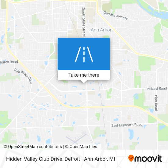 Hidden Valley Club Drive map