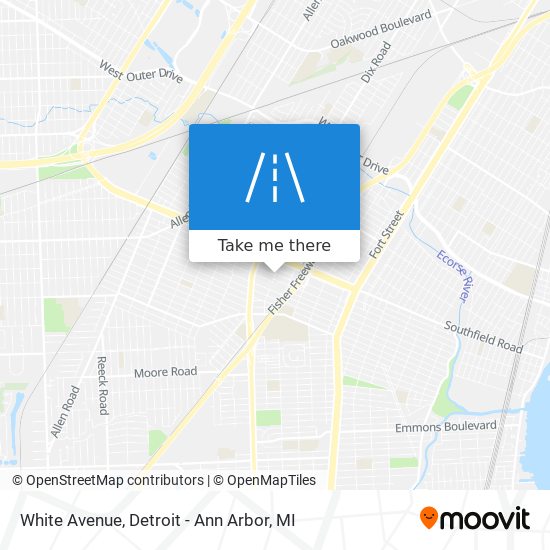 White Avenue map