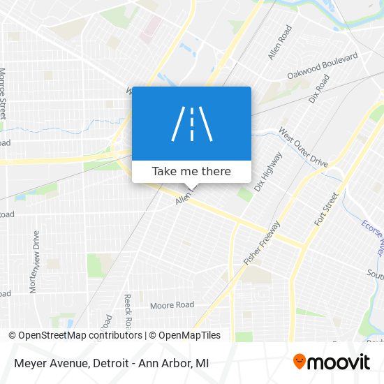 Meyer Avenue map