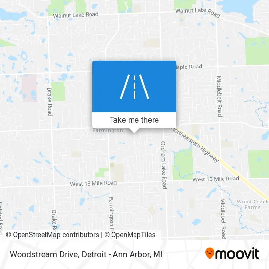 Woodstream Drive map