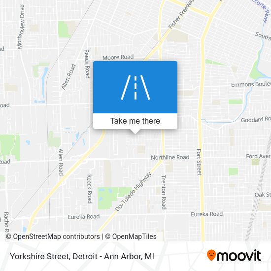 Mapa de Yorkshire Street
