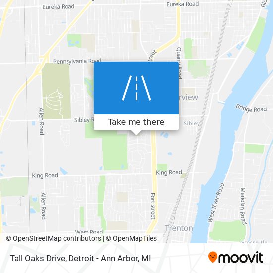 Tall Oaks Drive map