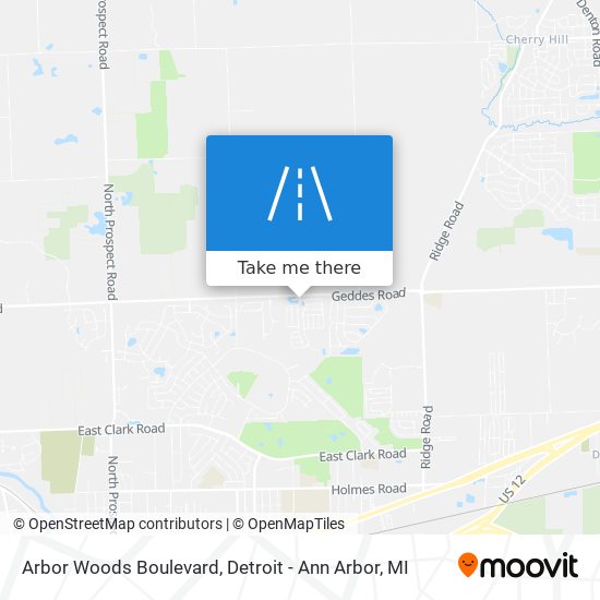 Mapa de Arbor Woods Boulevard