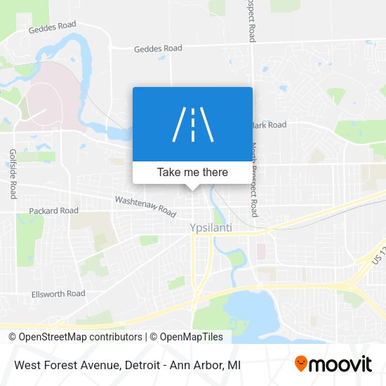 Mapa de West Forest Avenue