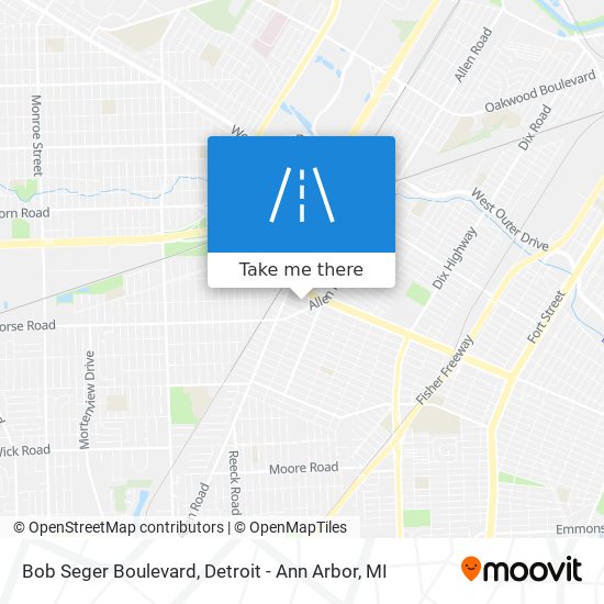 Mapa de Bob Seger Boulevard