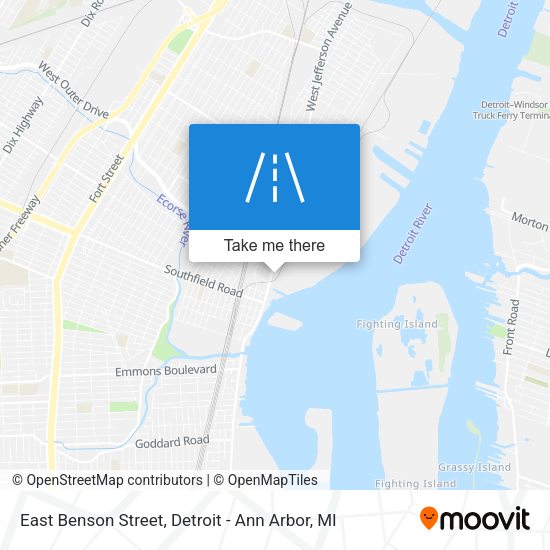 East Benson Street map