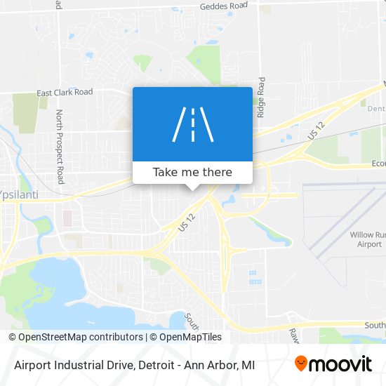 Airport Industrial Drive map