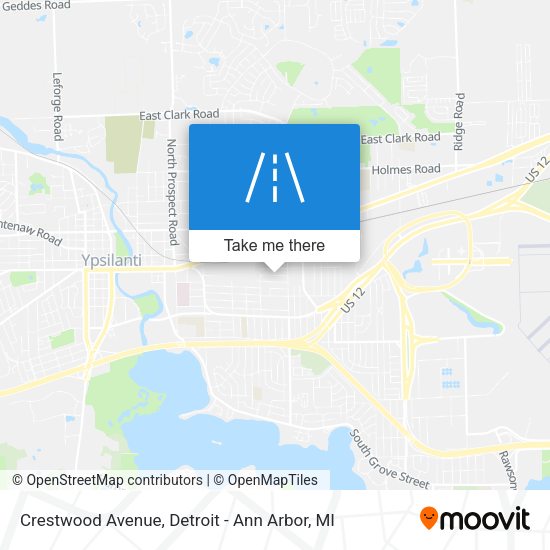 Mapa de Crestwood Avenue
