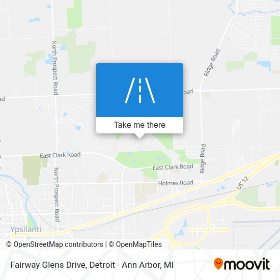 Fairway Glens Drive map