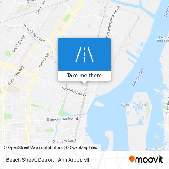 Beach Street map