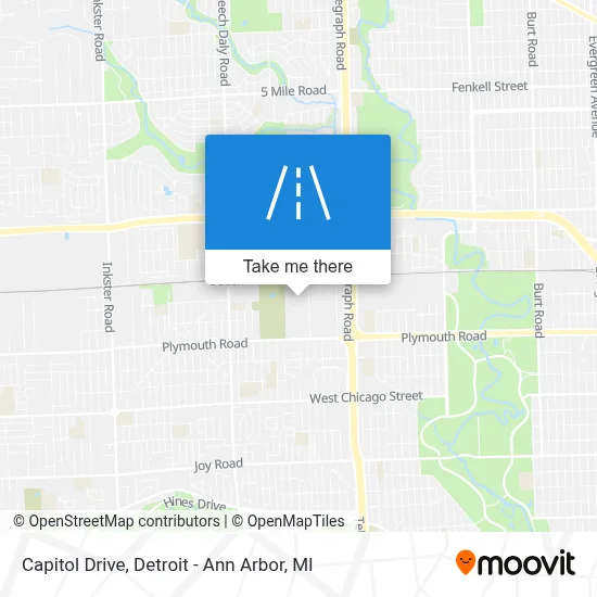 Capitol Drive map