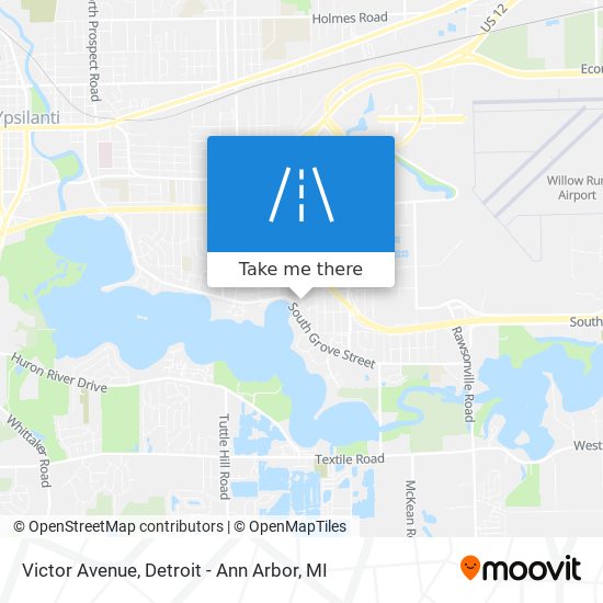 Victor Avenue map