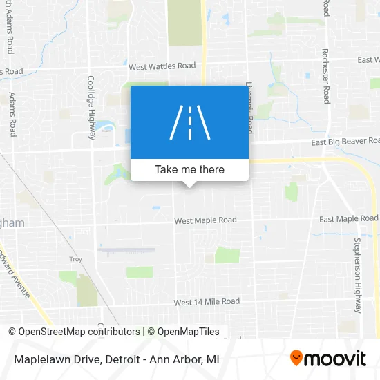 Maplelawn Drive map