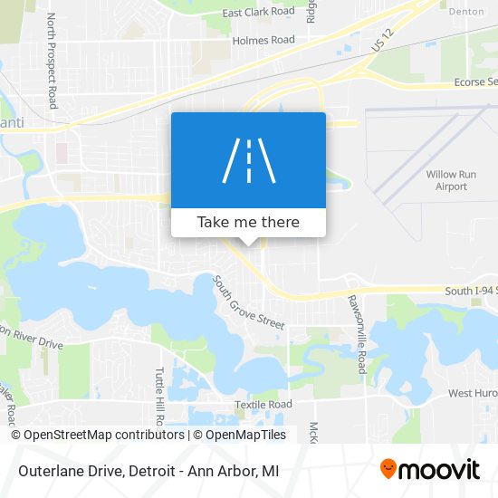 Outerlane Drive map