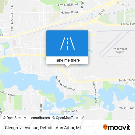 Glengrove Avenue map
