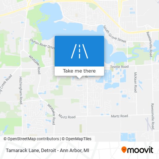 Tamarack Lane map