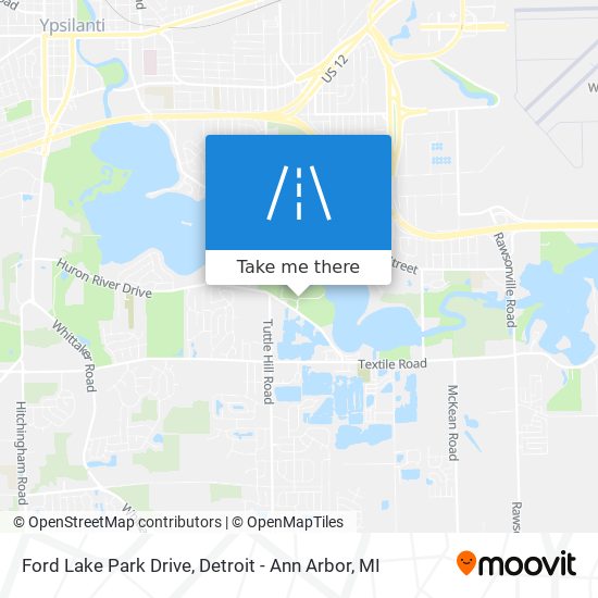 Ford Lake Park Drive map