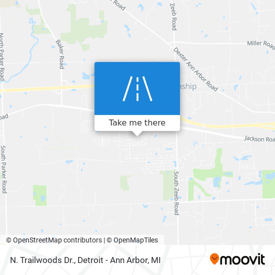 N. Trailwoods Dr. map